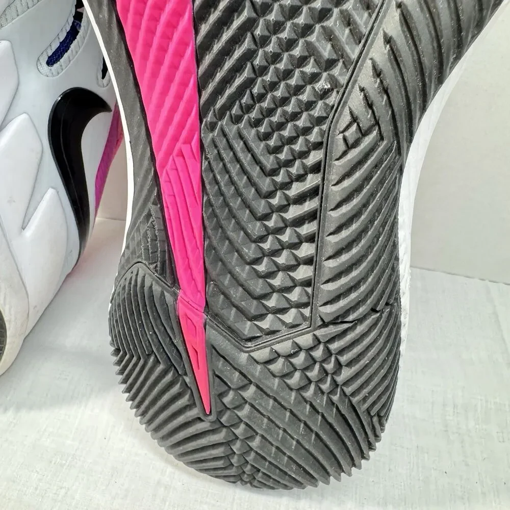 Nike Air Zoom Vapor X Roger Federer Tennis Shoes Mens 9 AA8030-401 Laser Fuchsia